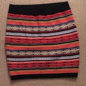 100% Cashmere Fairlsle Skirt